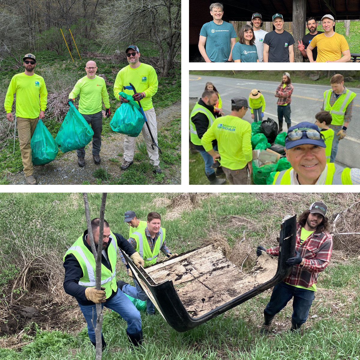 Green Up Day photo collage