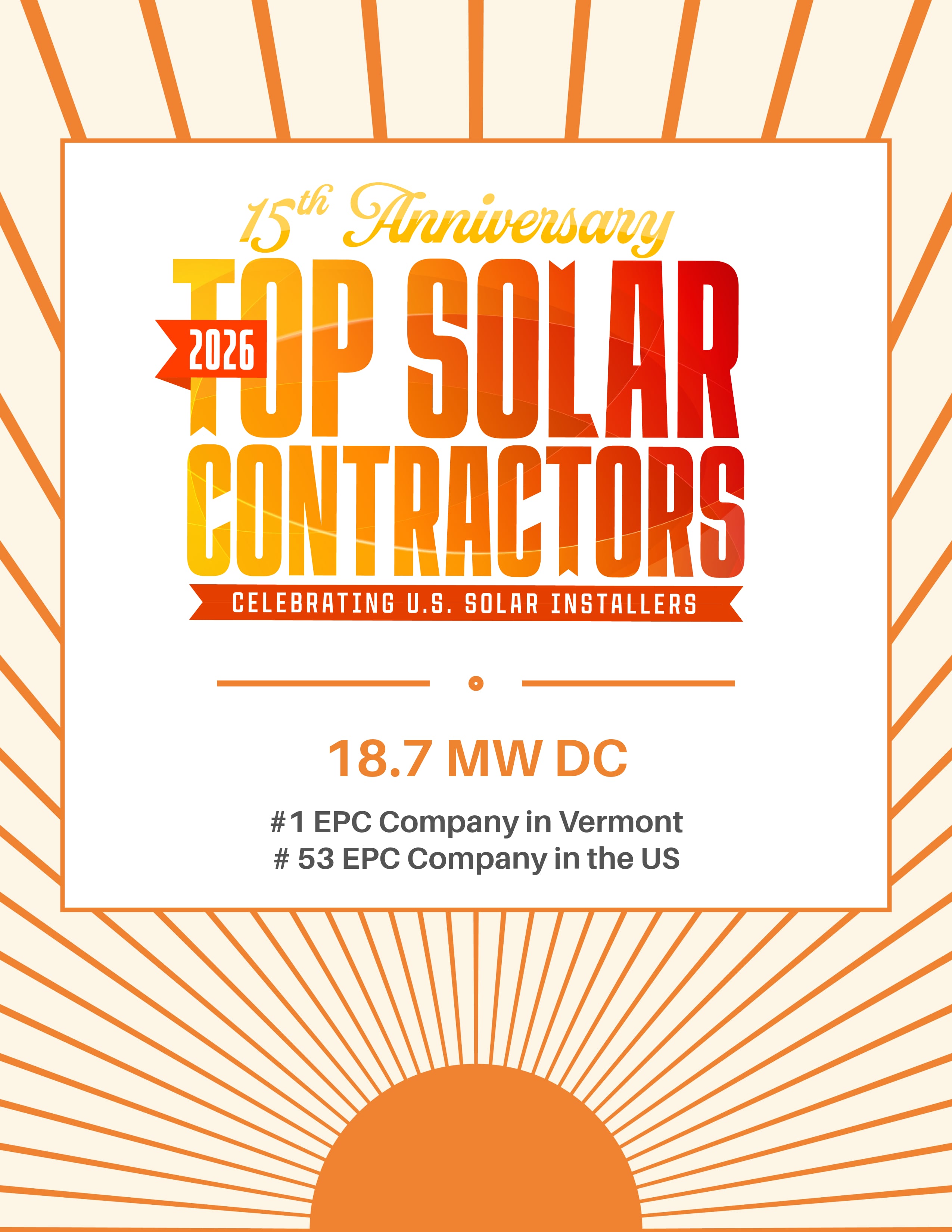 Norwich Solar named a 2026 Top Solar Contractor